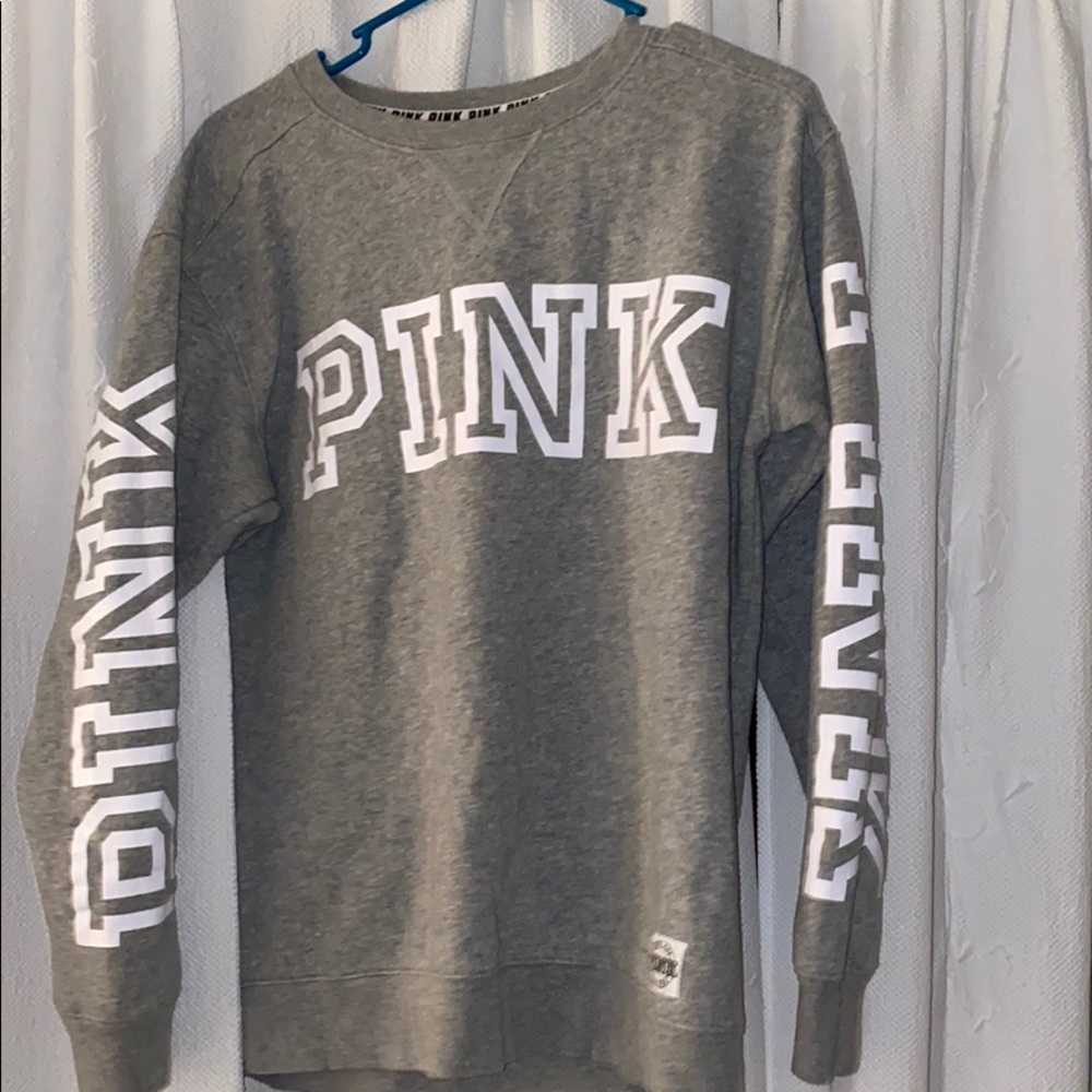 GREY PINK SWEATSHIRT